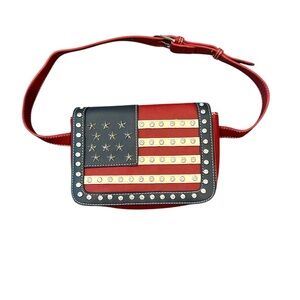 Montana West American Flag Belt Bag